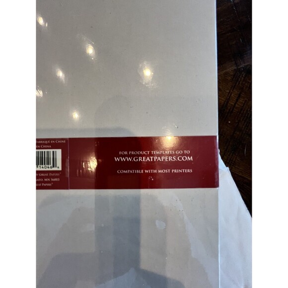 Christmas Holiday NEW Letterhead 80 Count Merry & Bright  Sz 8 1/2 x 11 - Picture 5 of 5